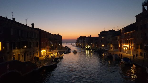 Photo taken when walking through Venice a warm, lovely evening in late June some years ago.