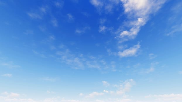 Cloudy blue sky abstract background, blue sky background with tiny clouds, 3d illustration