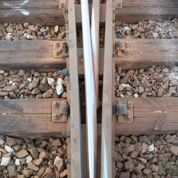 view of the railway track on a sunny day