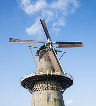 Aeolus mill still in use for grinding various types of grain and flour, the mill has a shop for people to buy 