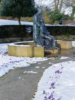 EAST GRINSTEAD, WEST SUSSEX/UK - FEBRUARY 27 : McIndoe Memorial in East Grinstead on February 27, 2018