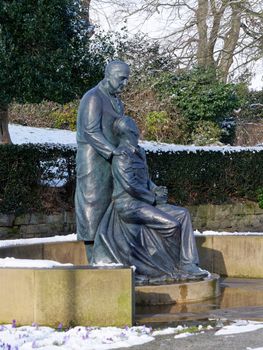 EAST GRINSTEAD, WEST SUSSEX/UK - FEBRUARY 27 : McIndoe Memorial in East Grinstead on February 27, 2018