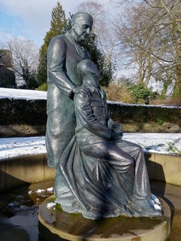 EAST GRINSTEAD, WEST SUSSEX/UK - FEBRUARY 27 : McIndoe Memorial in East Grinstead on February 27, 2018