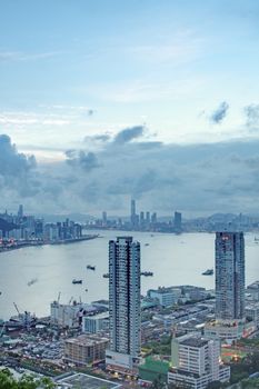 Hong Kong and modern buildings
