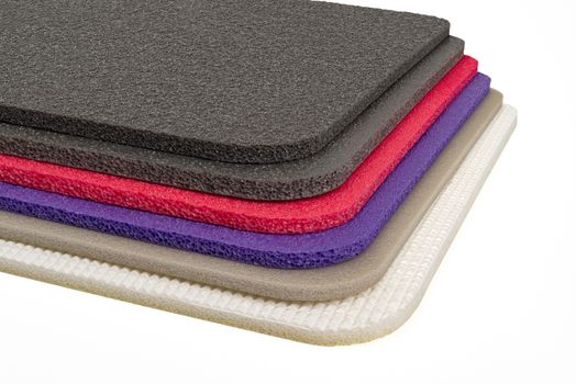 Polyethylene foam, shockproof material multi colour closed up