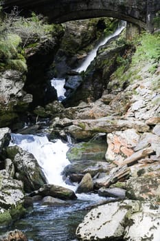 The impressive Svandalsfossen waterfall  close to Ryfylke