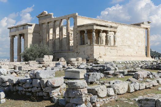 The Parthenon at the Acropolis in Athens, Greece