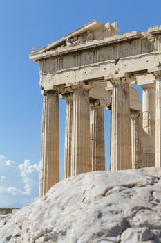 The Parthenon at the Acropolis in Athens, Greece