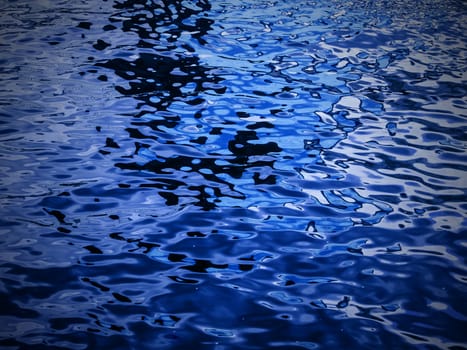 blue ripple water surface with vignette , use as abstract background