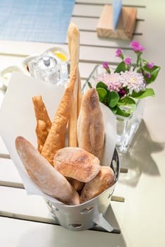 Bread set for lunch appetizer