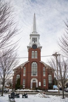 The beautiful Church at Newburyport MA, USA