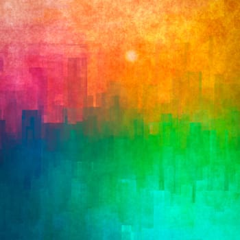 Illustration of a stylish abstract cityscape background