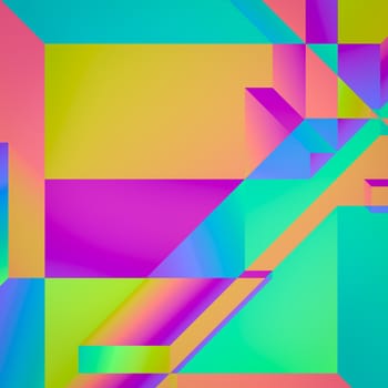 illustration of a colorful low poly background