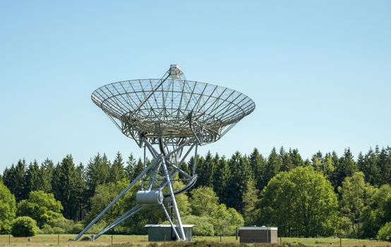 These antenna can be individually directed at any point on the sky. the dishes have a fixed location,Westerbork measures in wavelengths of 3.6 cm to 2.5 meter.