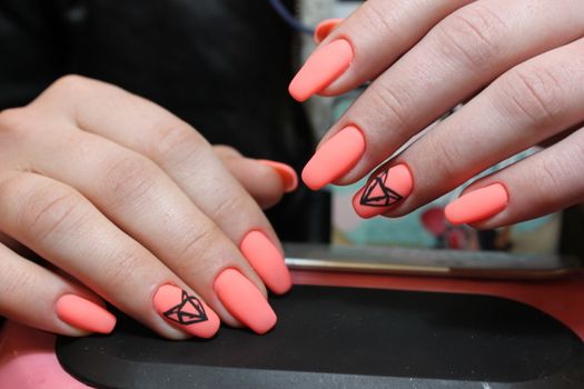 Here is presented one of the best manicure designs this year's Nail