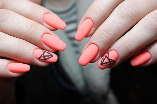 Here is presented one of the best manicure designs this year's Nail