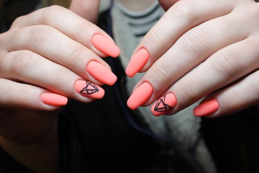 Here is presented one of the best manicure designs this year's Nail