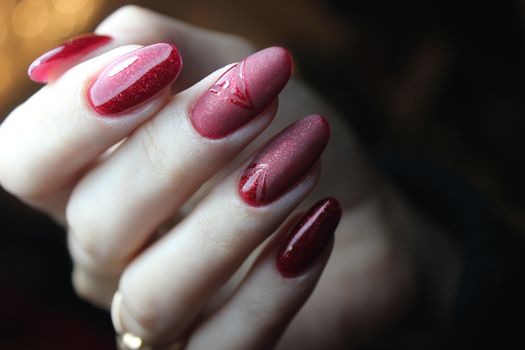 Here is presented one of the best manicure designs this year's Nail