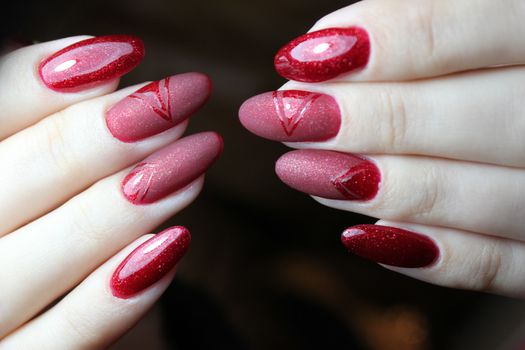 Here is presented one of the best manicure designs this year's Nail