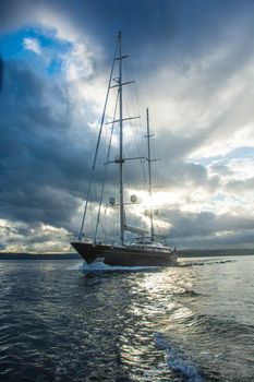 Transiting Shilshole Bay in the late afternoon