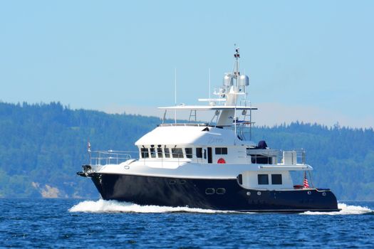 Underway on Puget Sound, Washington.