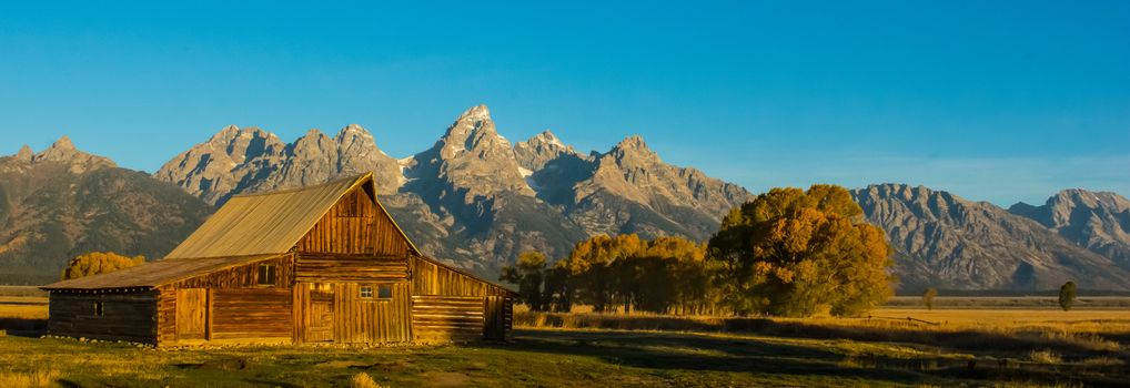 One of the most, if not the most, photographed barn in the world.  Any morning you'll find a horde of photographers set up and catching the first rays on this beauty