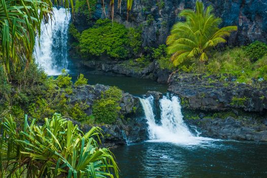 Ther Road to Hana, Maui, Hi, is replete with dozens of picturesque waterfalls