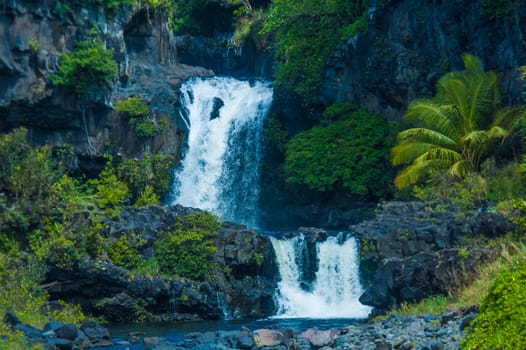 Ther Road to Hana, Maui, Hi, is replete with dozens of picturesque waterfalls
