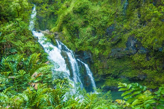 Ther Road to Hana, Maui, Hi, is replete with dozens of picturesque waterfalls