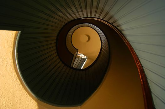 Spiral Stairs Pt Loma Lighthouse, San Diego, California