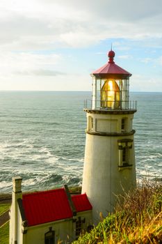 Iconic lighthouse on Oregon's Pacific Coast