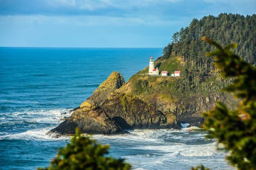 Iconic lighthouse on Oregon's Pacific Coast