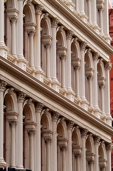 Manhattan Building front showing architecturral details