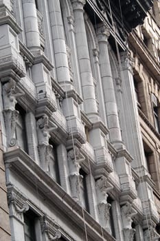 Manhattan Building front showing architecturral details