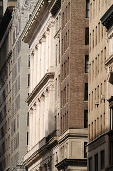 Manhattan Building front showing architecturral details