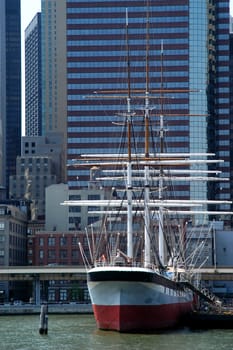 Tall Ship, Wavertree at South Street Seaport, New York, NY