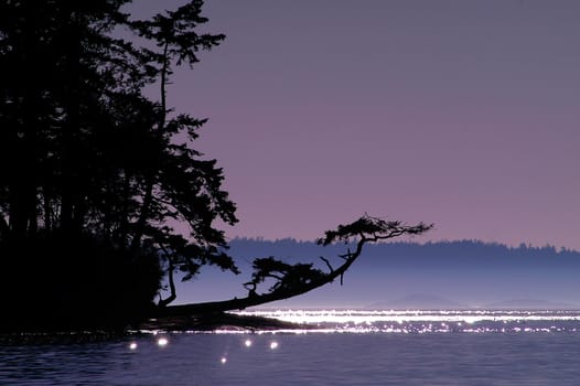 Rosario Strait late afternoon, San Juan Islands, Washington