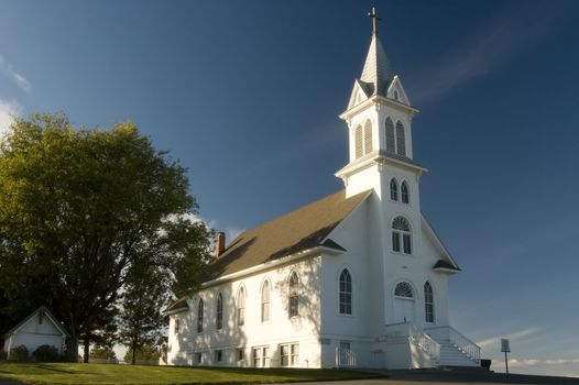 Beautiful vintage church in Palouse region of Washington State