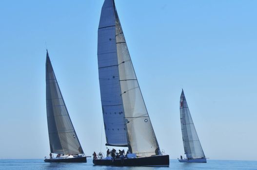 Start of saliing Race in the Pacific Northwest USA - Swiftsure Classic