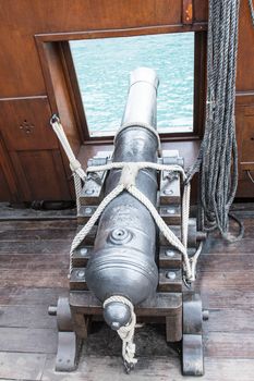 Cannonon replica Spanish Galleon, Galeon, in St. Thomas,  US Virgin Islands
