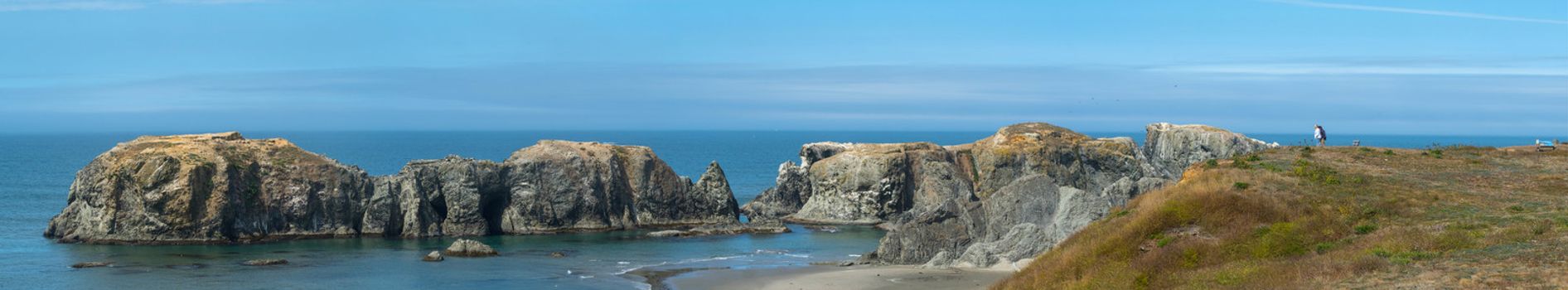 5 Shot panorama of one of Oregon's favorite seacoast parks