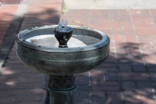 Public water foundain in front of City Hall in small town, Washington State