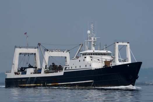 Factory Trawler transitting Shilshole Bay on the way to Seattle.