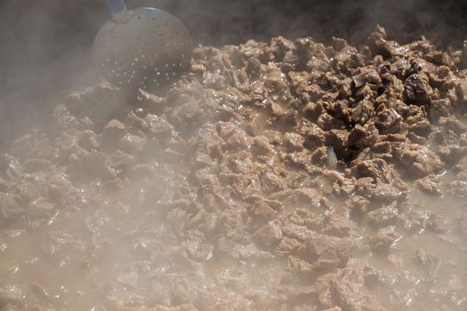 Meat dish made in traditional Turkish style