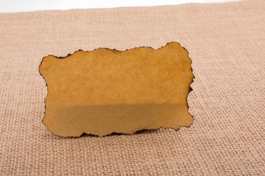 Paper with some burned edges