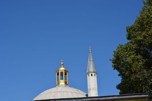 Outer view of dome in Ottoman architecture  in, Istanbul, Turkey