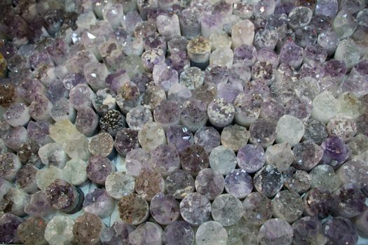 Raw violet amethyst rock with crystal ametist esoteric