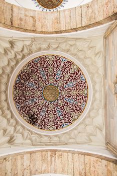 Inner view of dome in Ottoman architecture  in, Istanbul, Turkey