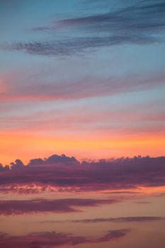 colorful and light clouds found in the sky