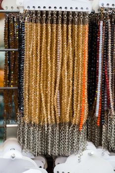 Set of praying beads of various colors